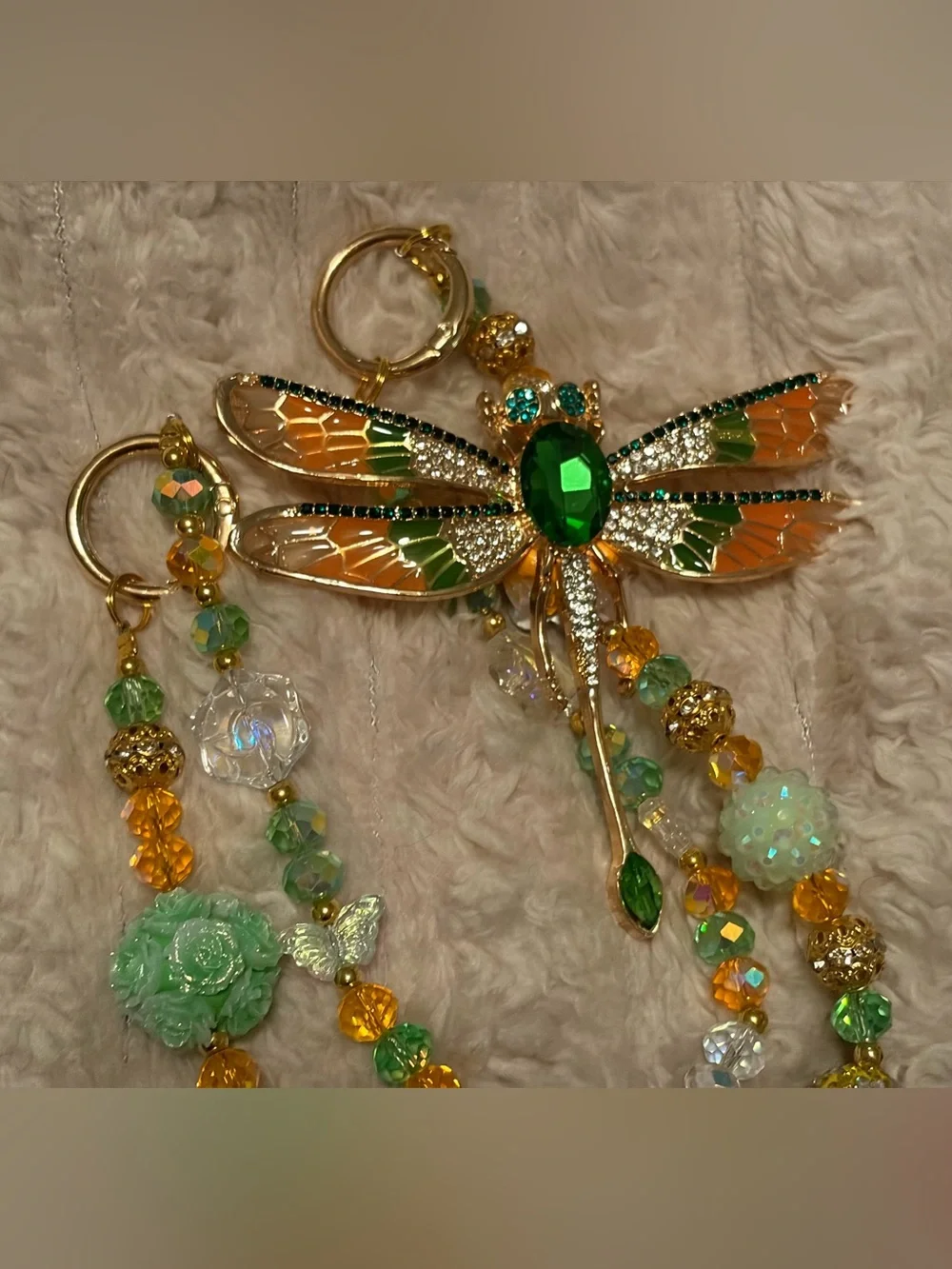 Bag Charms Crystal Chain Multi-Strand